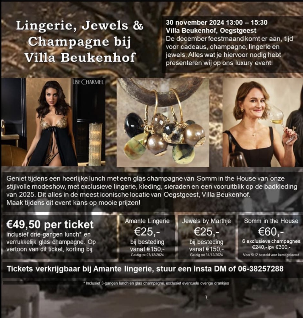 Lingerie, Lunch, Luxury & Lekker